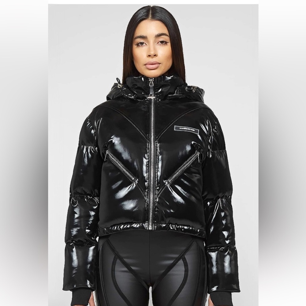 Crop puffer jacket